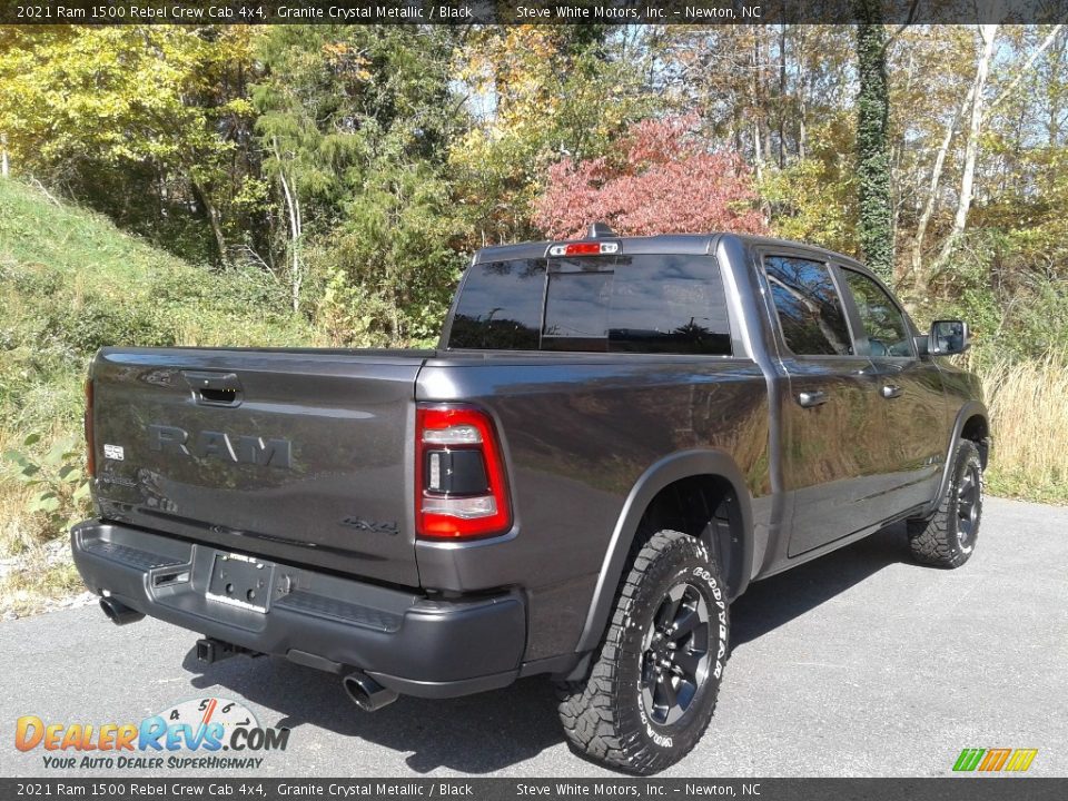 2021 Ram 1500 Rebel Crew Cab 4x4 Granite Crystal Metallic / Black Photo #6