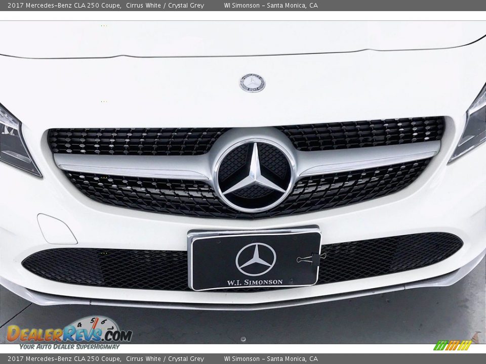 2017 Mercedes-Benz CLA 250 Coupe Cirrus White / Crystal Grey Photo #30