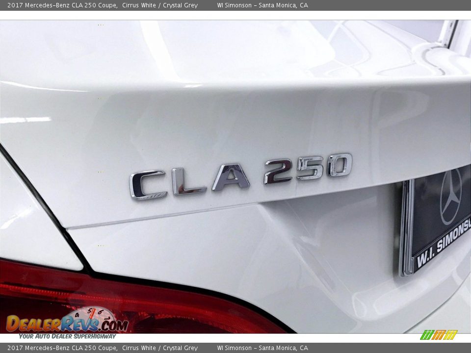 2017 Mercedes-Benz CLA 250 Coupe Cirrus White / Crystal Grey Photo #31