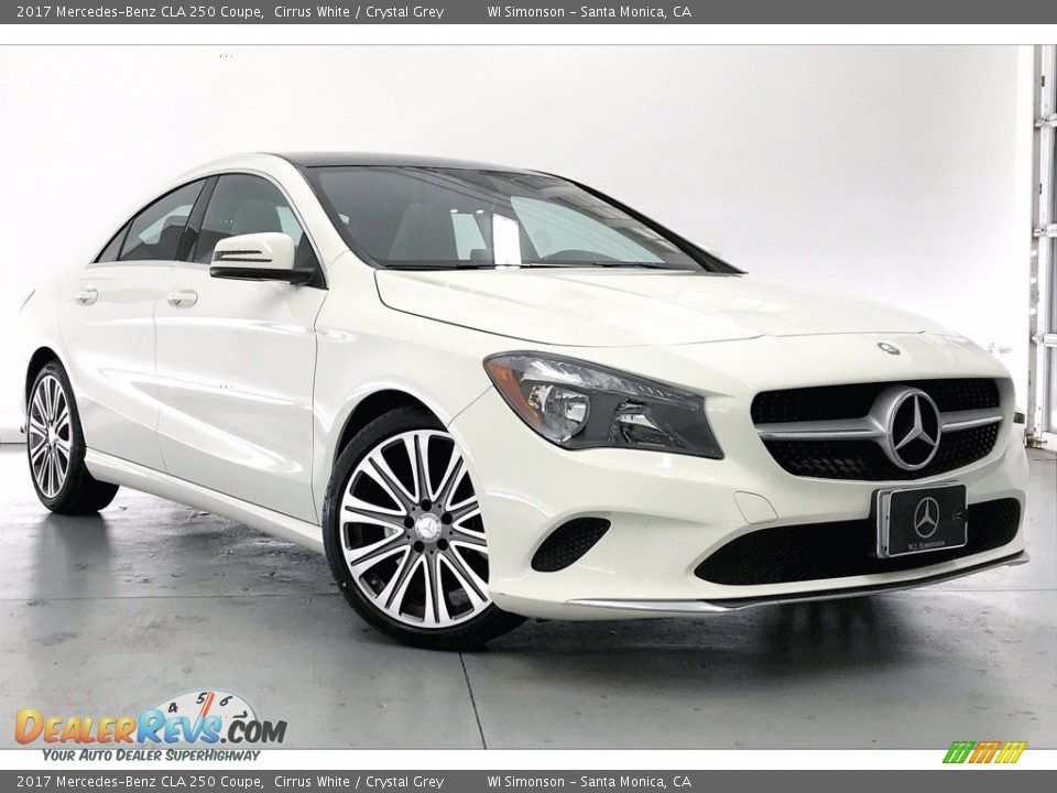 2017 Mercedes-Benz CLA 250 Coupe Cirrus White / Crystal Grey Photo #34