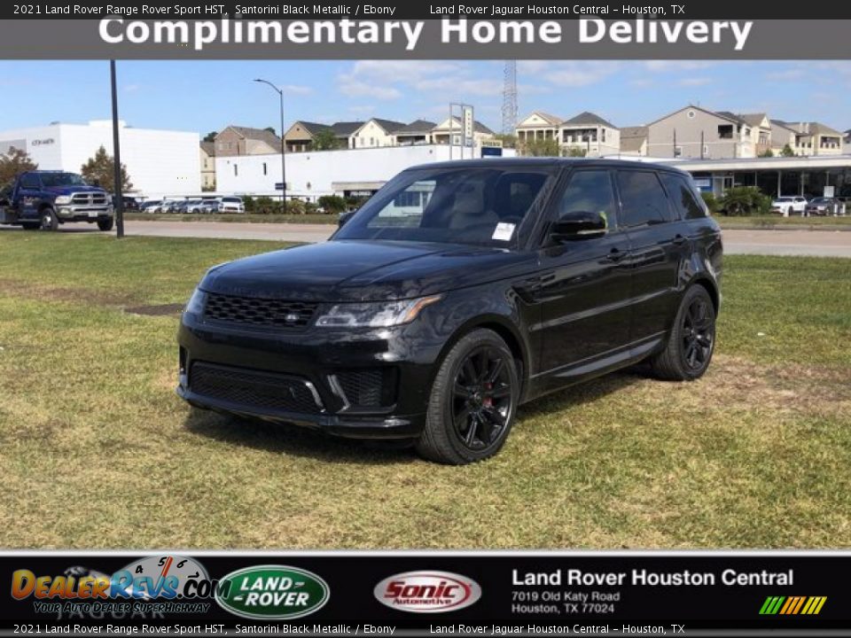 2021 Land Rover Range Rover Sport HST Santorini Black Metallic / Ebony Photo #1