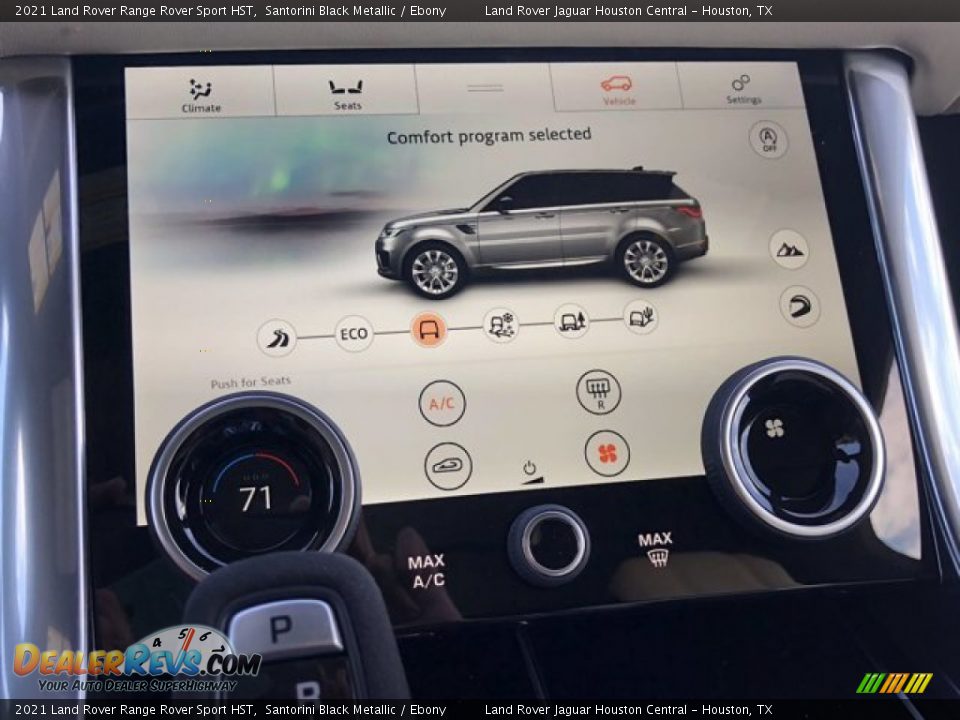 2021 Land Rover Range Rover Sport HST Santorini Black Metallic / Ebony Photo #24
