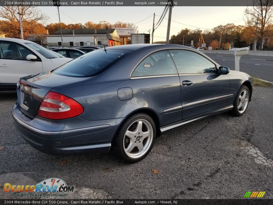 2004 Mercedes-Benz CLK 500 Coupe Capri Blue Metallic / Pacific Blue Photo #3