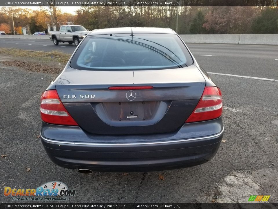 2004 Mercedes-Benz CLK 500 Coupe Capri Blue Metallic / Pacific Blue Photo #4