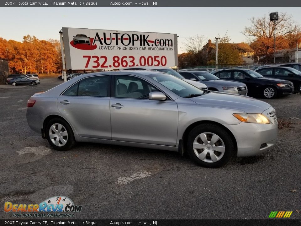 2007 Toyota Camry CE Titanium Metallic / Bisque Photo #2