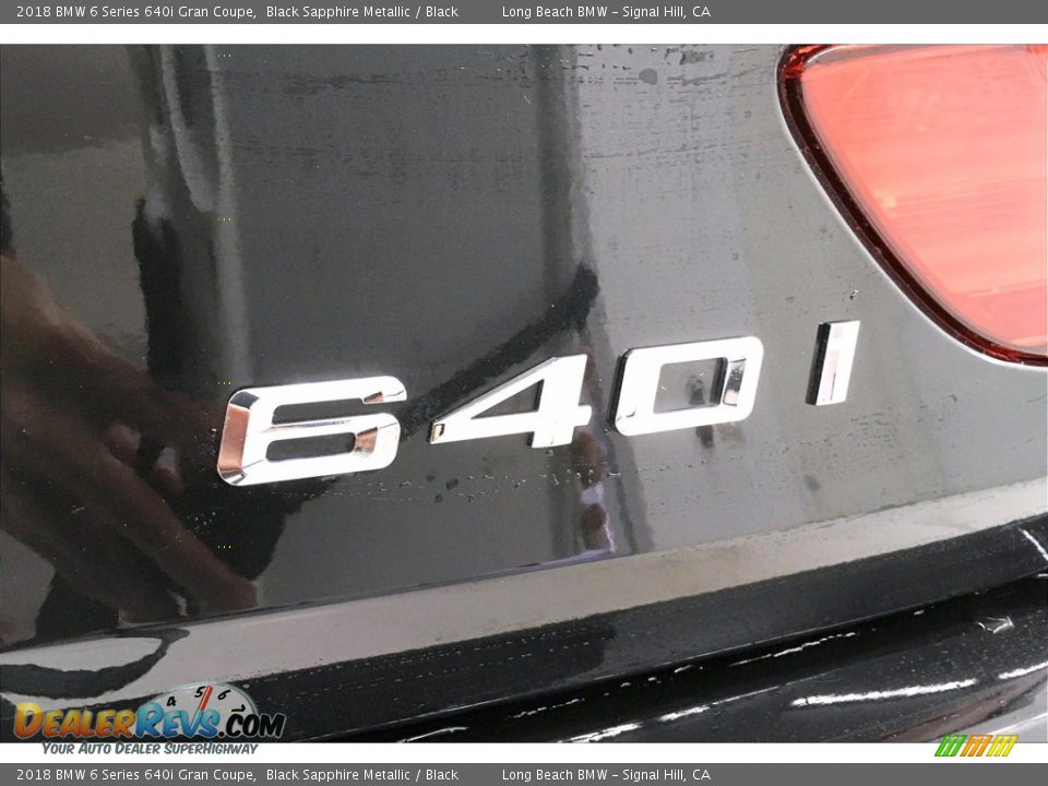 2018 BMW 6 Series 640i Gran Coupe Black Sapphire Metallic / Black Photo #7
