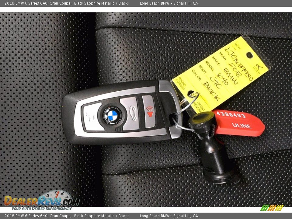 2018 BMW 6 Series 640i Gran Coupe Black Sapphire Metallic / Black Photo #11