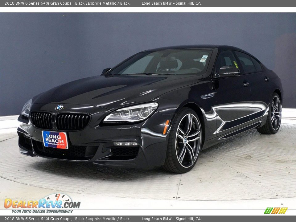 2018 BMW 6 Series 640i Gran Coupe Black Sapphire Metallic / Black Photo #12