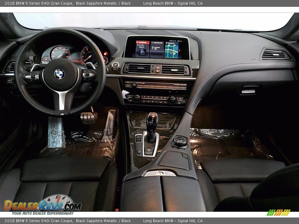 2018 BMW 6 Series 640i Gran Coupe Black Sapphire Metallic / Black Photo #15