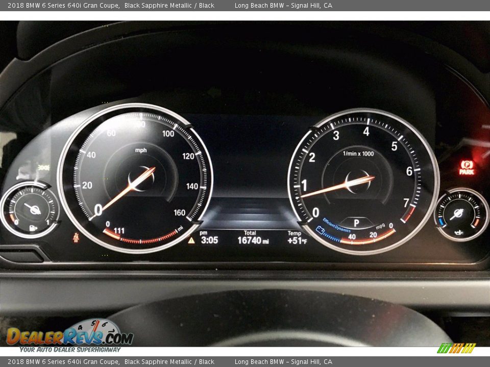2018 BMW 6 Series 640i Gran Coupe Black Sapphire Metallic / Black Photo #20