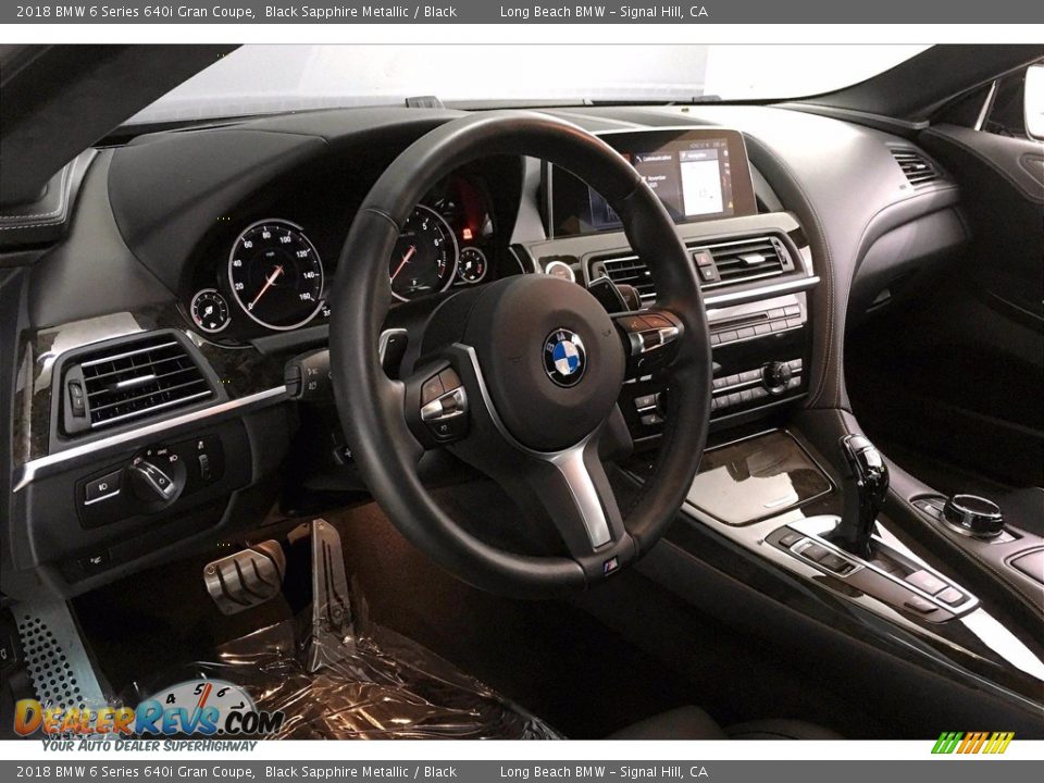 2018 BMW 6 Series 640i Gran Coupe Black Sapphire Metallic / Black Photo #21