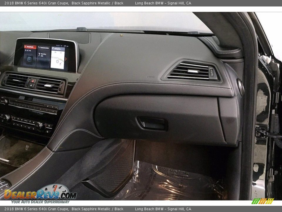2018 BMW 6 Series 640i Gran Coupe Black Sapphire Metallic / Black Photo #22