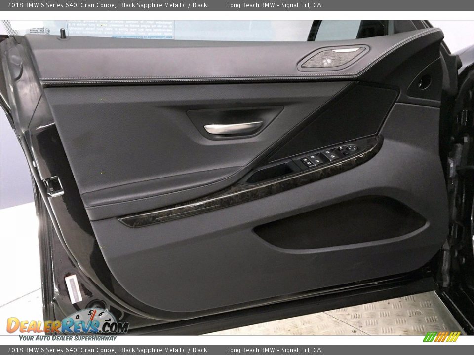 2018 BMW 6 Series 640i Gran Coupe Black Sapphire Metallic / Black Photo #23