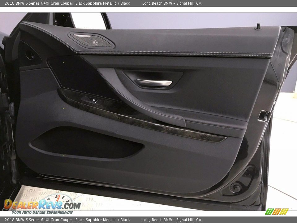 2018 BMW 6 Series 640i Gran Coupe Black Sapphire Metallic / Black Photo #24