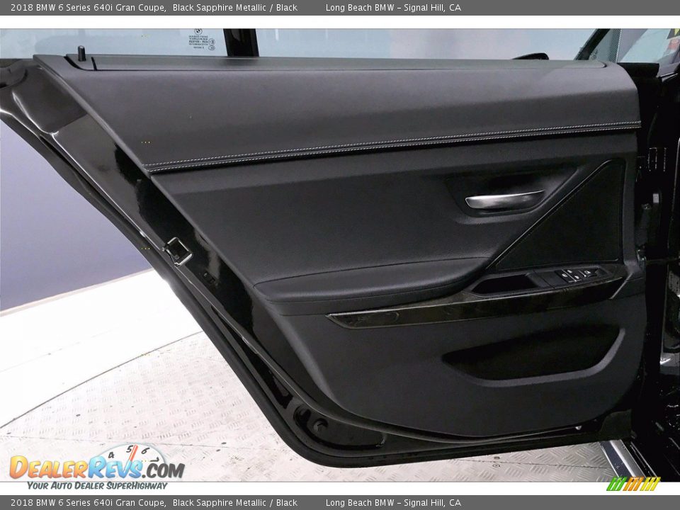 2018 BMW 6 Series 640i Gran Coupe Black Sapphire Metallic / Black Photo #25