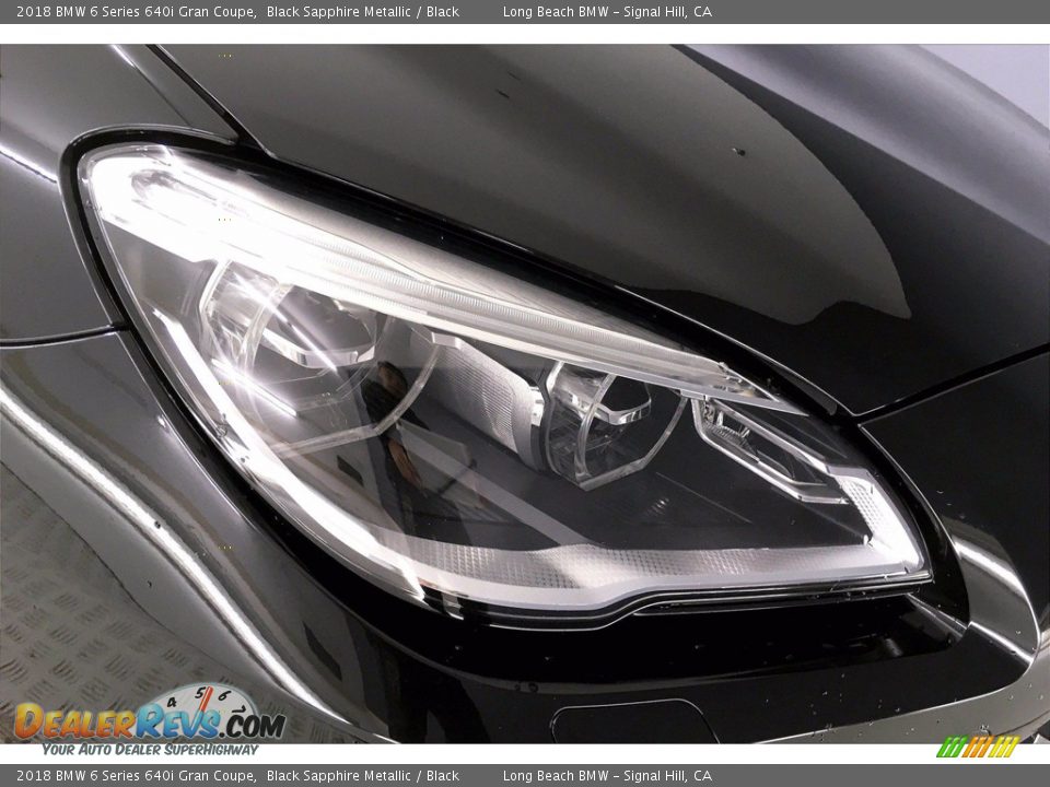 2018 BMW 6 Series 640i Gran Coupe Black Sapphire Metallic / Black Photo #26