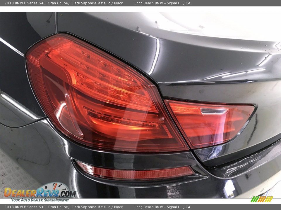2018 BMW 6 Series 640i Gran Coupe Black Sapphire Metallic / Black Photo #27