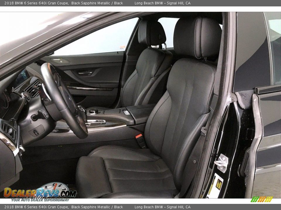2018 BMW 6 Series 640i Gran Coupe Black Sapphire Metallic / Black Photo #28