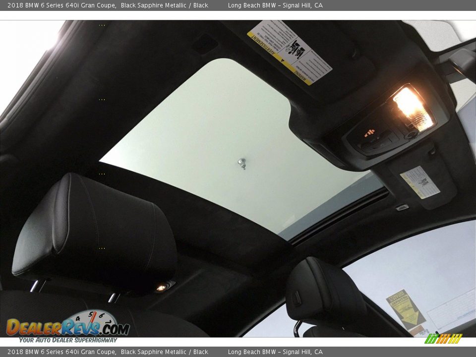 2018 BMW 6 Series 640i Gran Coupe Black Sapphire Metallic / Black Photo #31