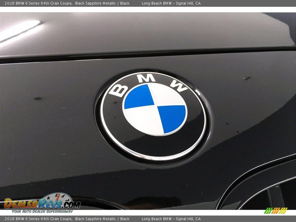 2018 BMW 6 Series 640i Gran Coupe Black Sapphire Metallic / Black Photo #33