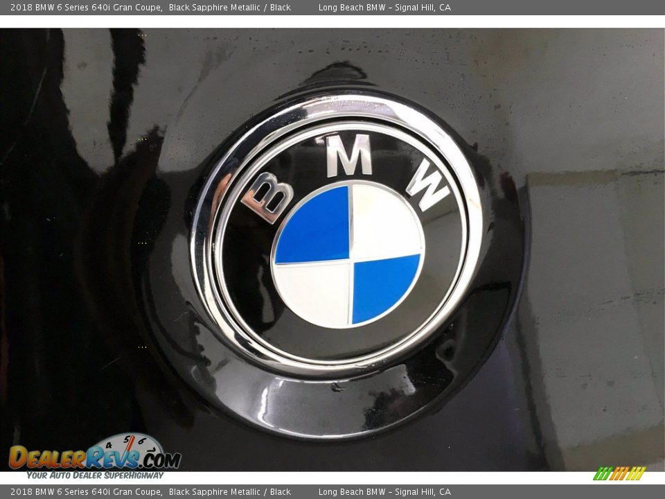 2018 BMW 6 Series 640i Gran Coupe Black Sapphire Metallic / Black Photo #34