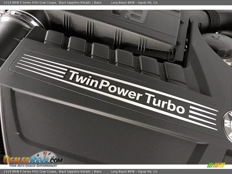 2018 BMW 6 Series 640i Gran Coupe Black Sapphire Metallic / Black Photo #35