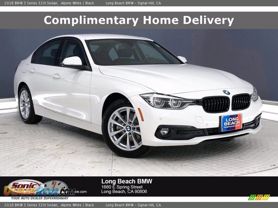 2018 BMW 3 Series 320i Sedan Alpine White / Black Photo #1