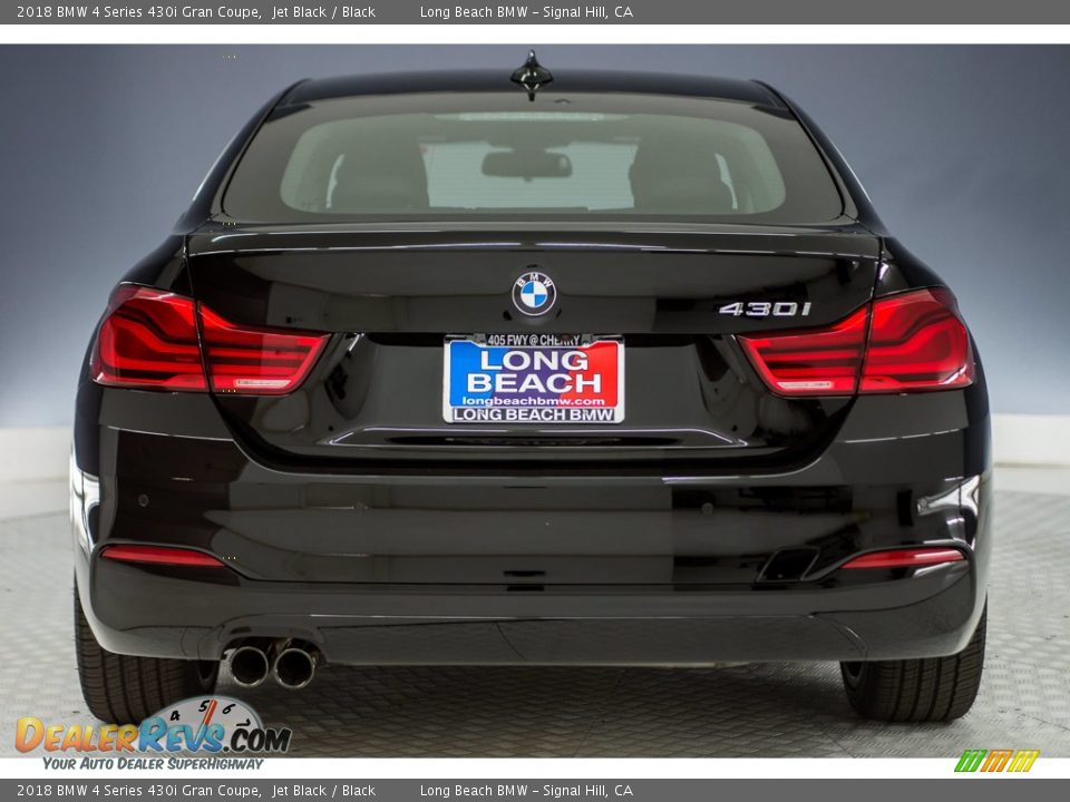 2018 BMW 4 Series 430i Gran Coupe Jet Black / Black Photo #3