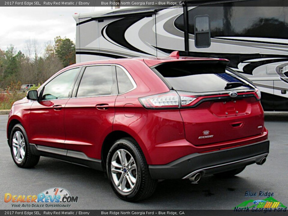 2017 Ford Edge SEL Ruby Red Metallic / Ebony Photo #3