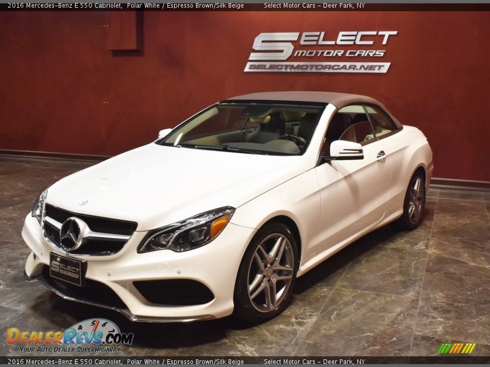 2016 Mercedes-Benz E 550 Cabriolet Polar White / Espresso Brown/Silk Beige Photo #5