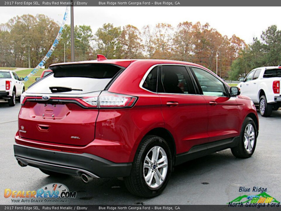 2017 Ford Edge SEL Ruby Red Metallic / Ebony Photo #5