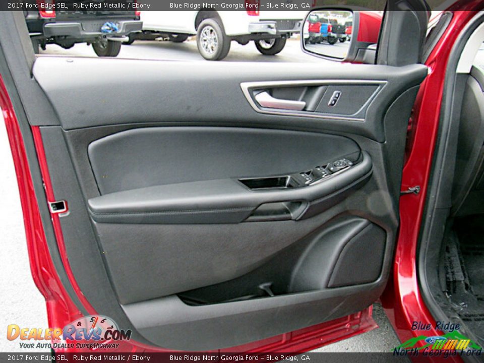 2017 Ford Edge SEL Ruby Red Metallic / Ebony Photo #10