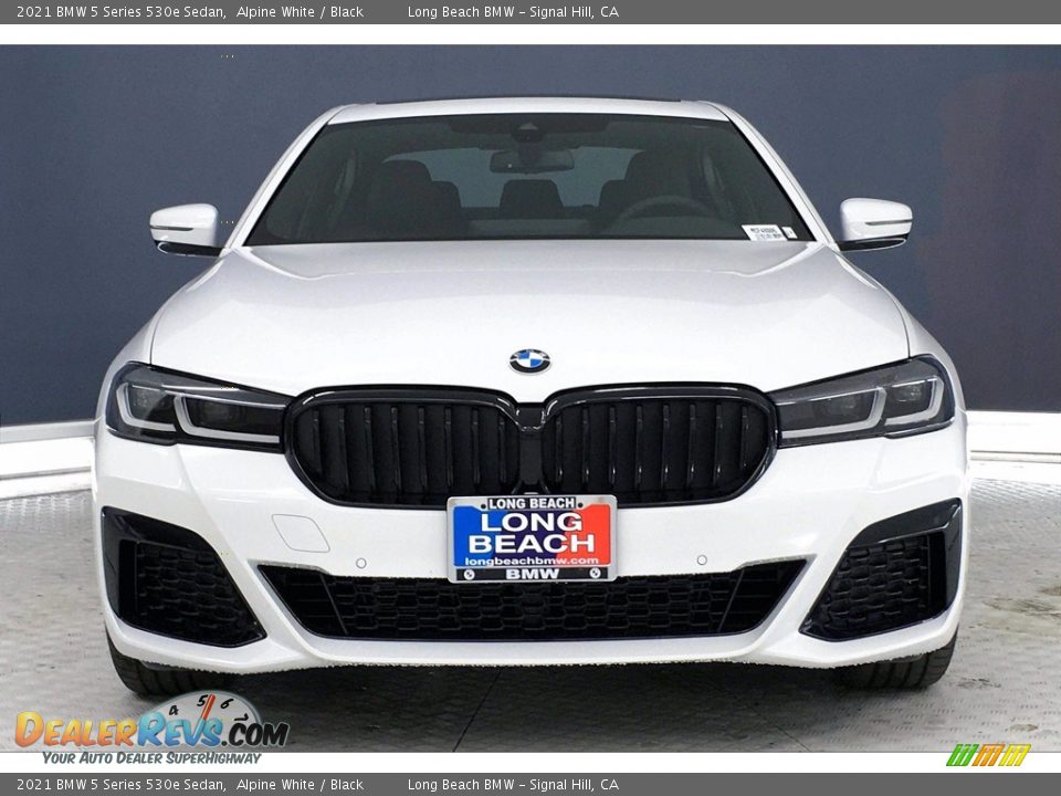 2021 BMW 5 Series 530e Sedan Alpine White / Black Photo #2