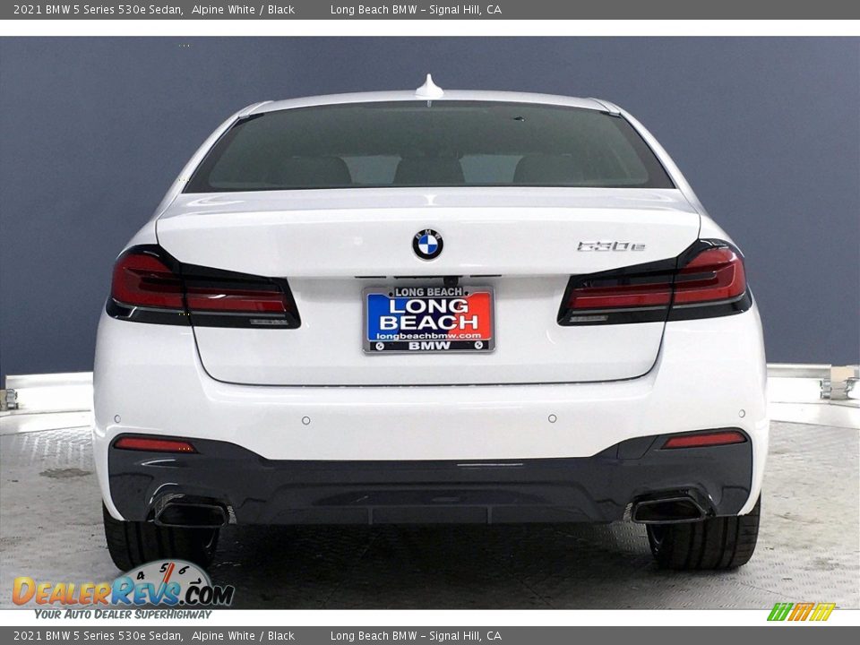 2021 BMW 5 Series 530e Sedan Alpine White / Black Photo #4