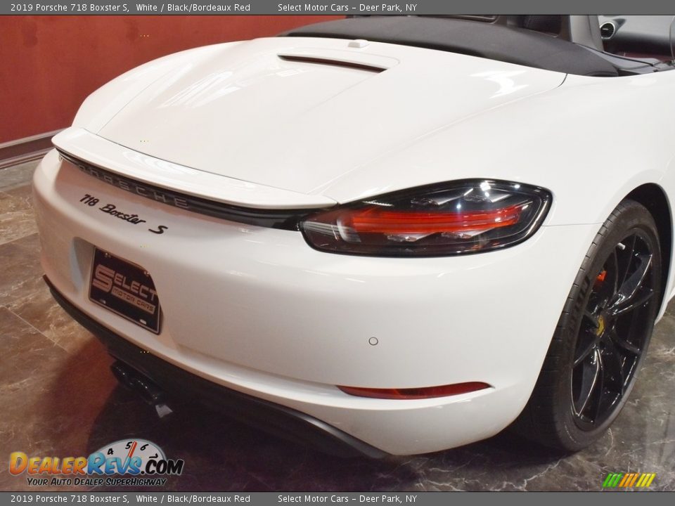 2019 Porsche 718 Boxster S White / Black/Bordeaux Red Photo #6