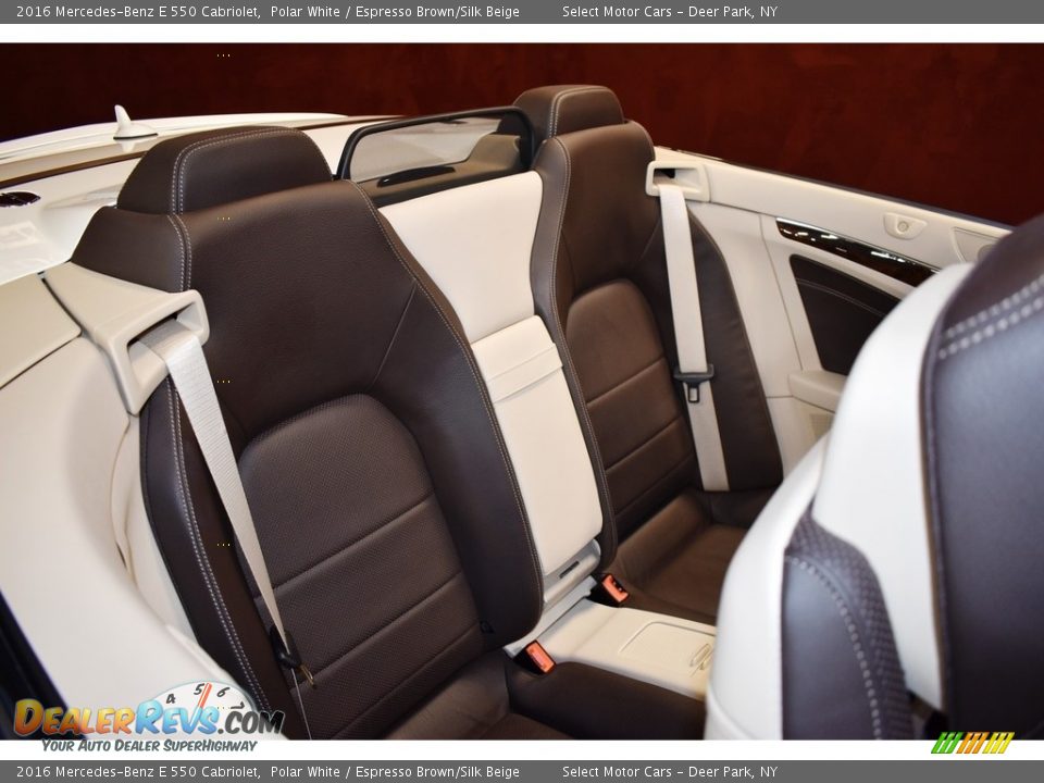 Rear Seat of 2016 Mercedes-Benz E 550 Cabriolet Photo #19