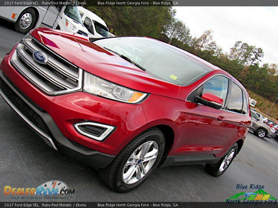 2017 Ford Edge SEL Ruby Red Metallic / Ebony Photo #25