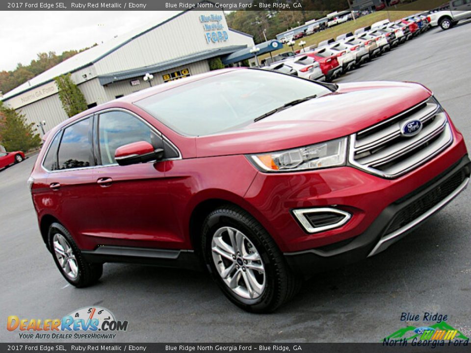 2017 Ford Edge SEL Ruby Red Metallic / Ebony Photo #26