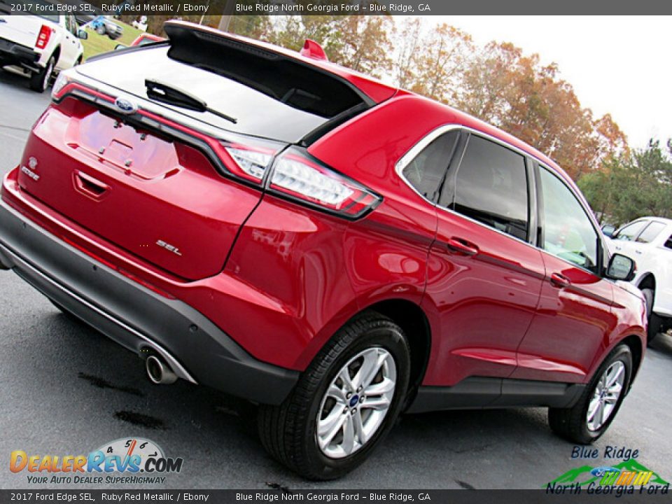 2017 Ford Edge SEL Ruby Red Metallic / Ebony Photo #27