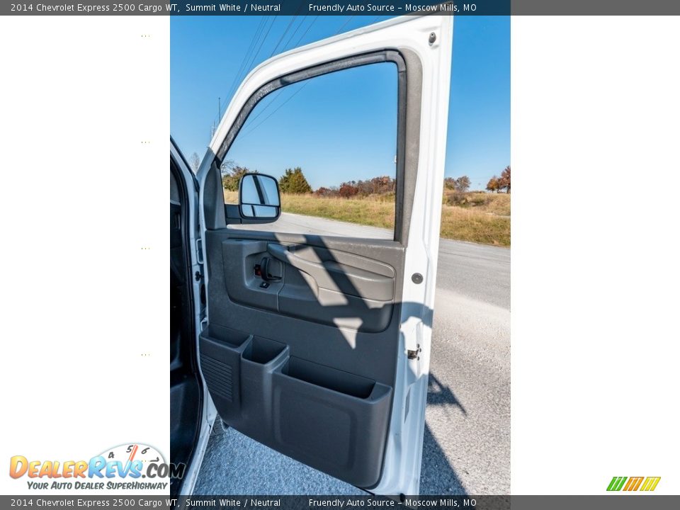 2014 Chevrolet Express 2500 Cargo WT Summit White / Neutral Photo #26