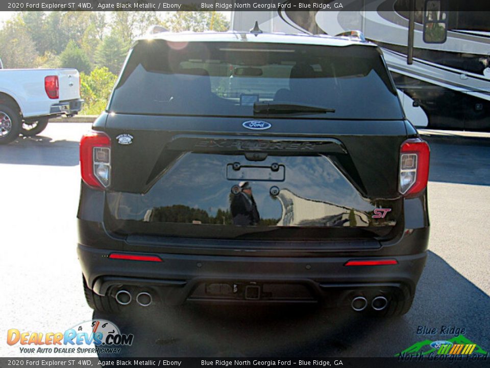 2020 Ford Explorer ST 4WD Agate Black Metallic / Ebony Photo #4