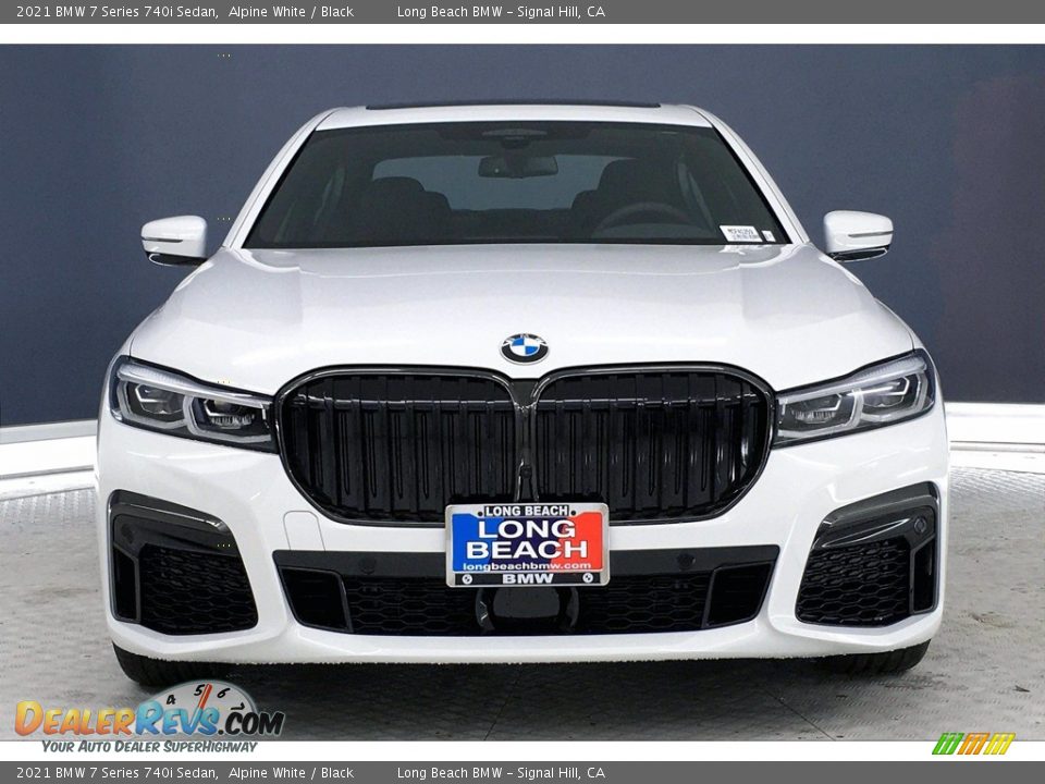 2021 BMW 7 Series 740i Sedan Alpine White / Black Photo #2