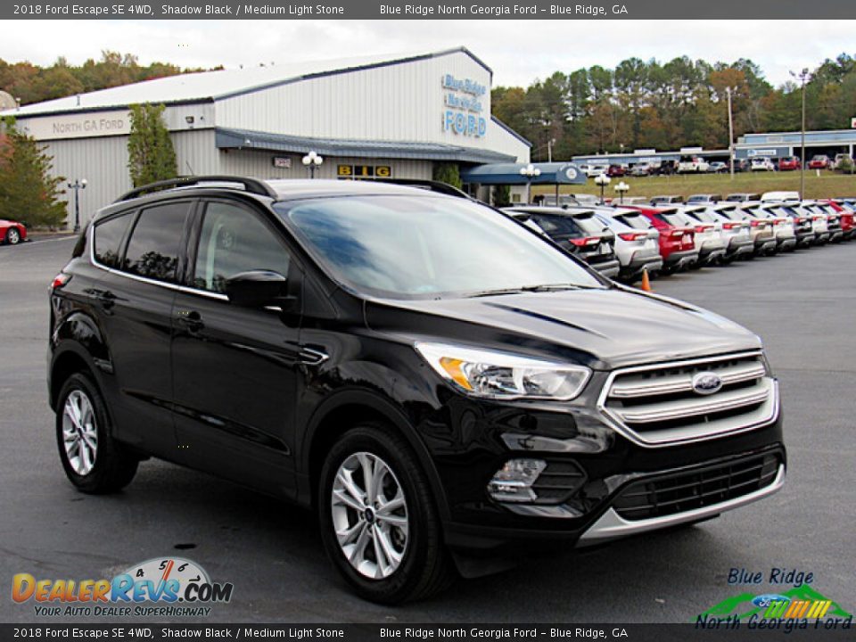 2018 Ford Escape SE 4WD Shadow Black / Medium Light Stone Photo #7