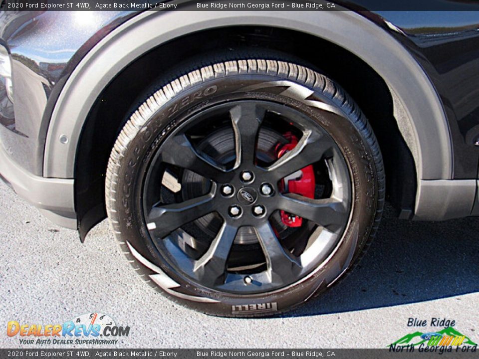 2020 Ford Explorer ST 4WD Agate Black Metallic / Ebony Photo #9