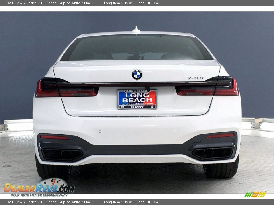 2021 BMW 7 Series 740i Sedan Alpine White / Black Photo #4