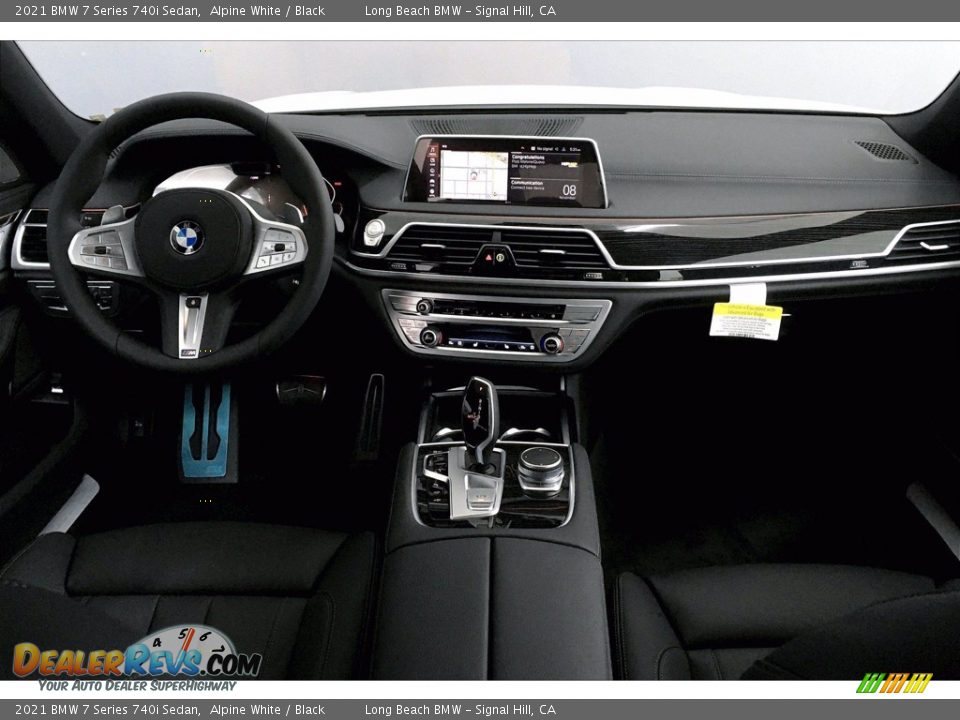 2021 BMW 7 Series 740i Sedan Alpine White / Black Photo #5