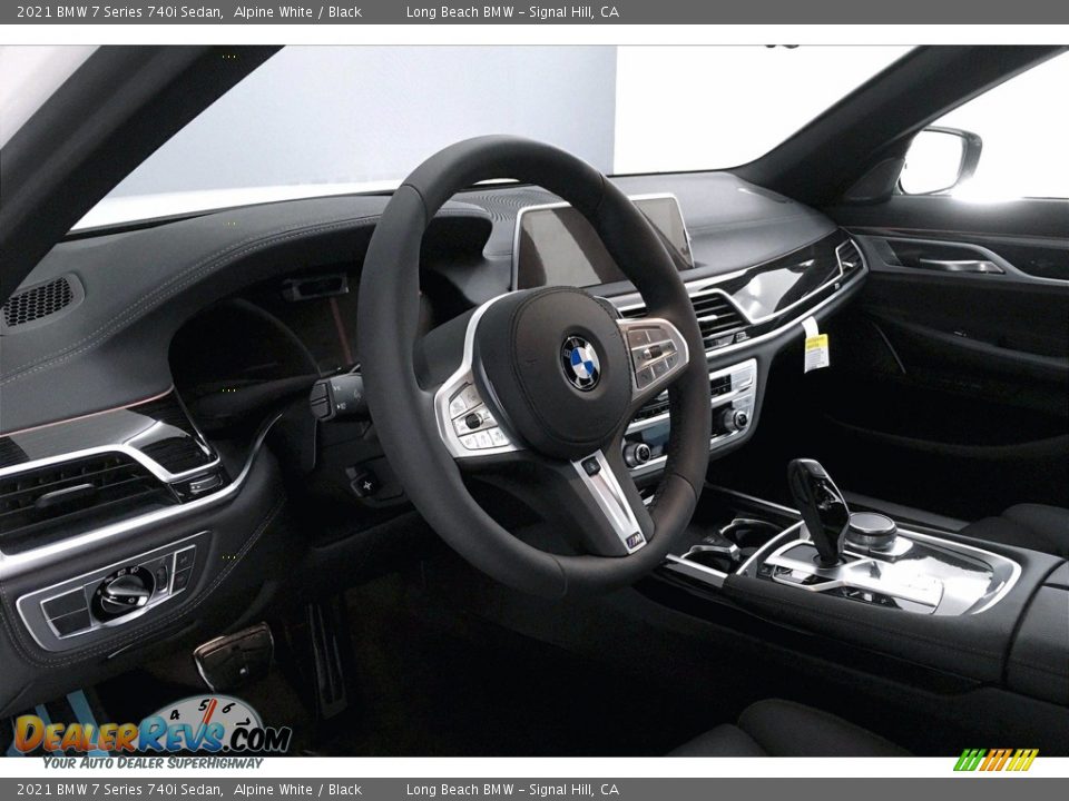 2021 BMW 7 Series 740i Sedan Alpine White / Black Photo #7