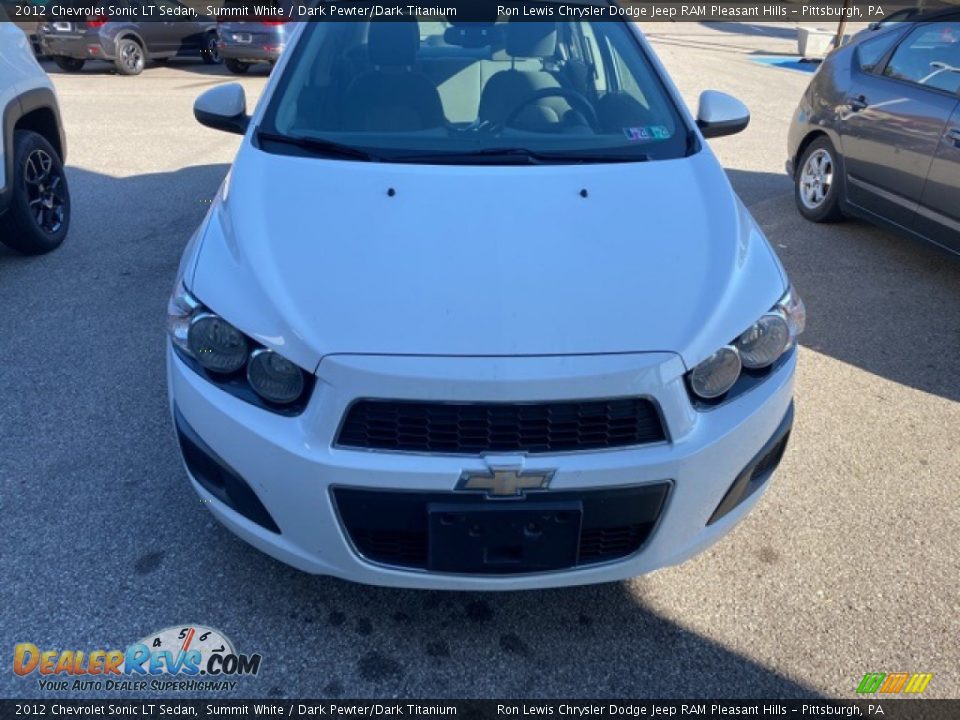 2012 Chevrolet Sonic LT Sedan Summit White / Dark Pewter/Dark Titanium Photo #2