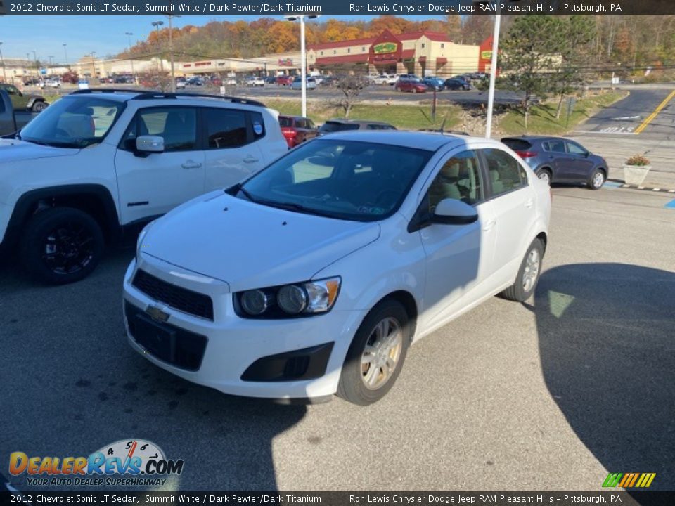 2012 Chevrolet Sonic LT Sedan Summit White / Dark Pewter/Dark Titanium Photo #3