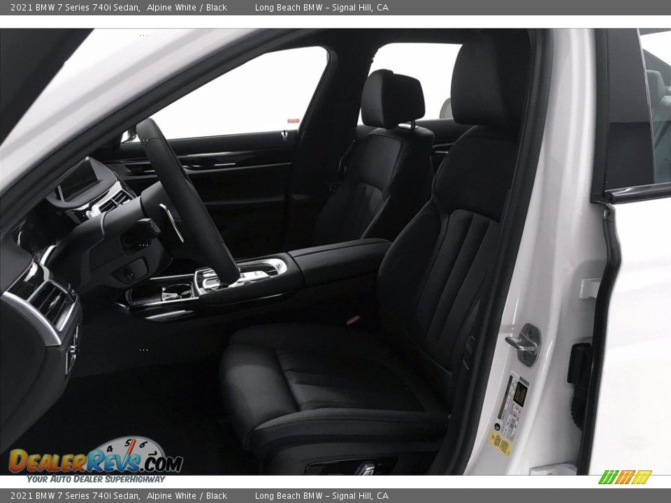 2021 BMW 7 Series 740i Sedan Alpine White / Black Photo #9